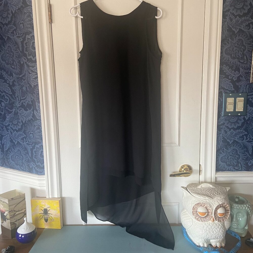 Kenneth Cole Black Sleeveless Dress Tunic High low - size medium